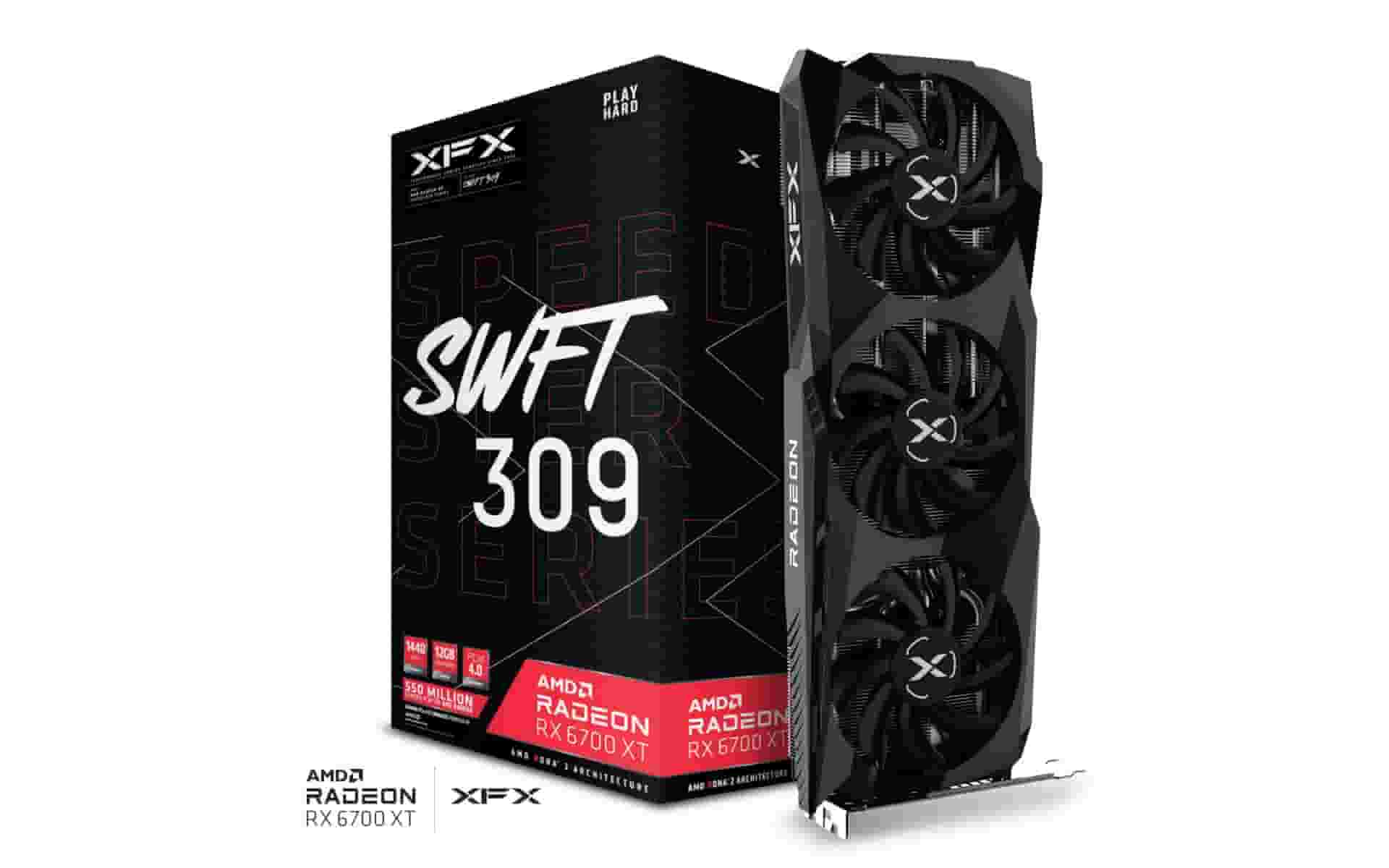 GPU AMD RX 6700XT 12GB XFX SWIFT 309